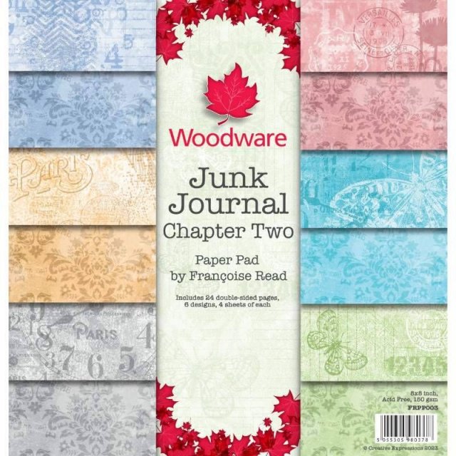 Woodware Woodware Francoise Read Junk Journal Chapter Two 8 in x 8 in Paper Pad