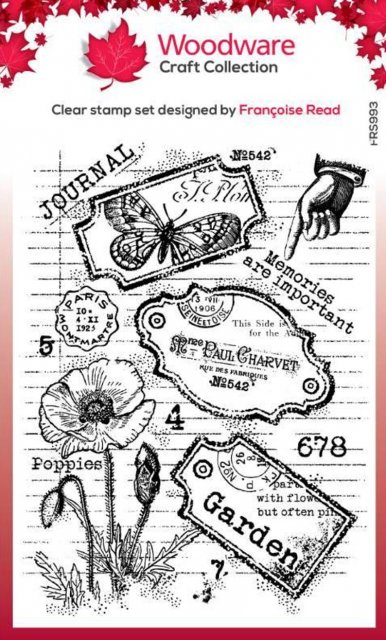 Woodware Woodware Clear Singles Label Page 4 in x 6 in Stamp