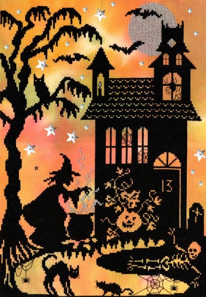 Bothy Threads Bothy Threads Pumpkin House Counted Cross Stitch Kit