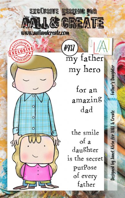 Aall & Create Aall & Create A7 STAMP SET - FATHER'S DAUGHTER #937