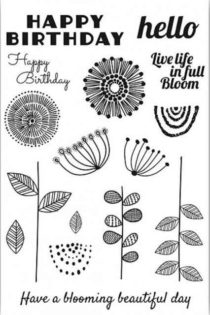 Julie Hickey Julie Hickey Designs Live Life in Full Bloom A6 Stamp Set DS-PL-1048