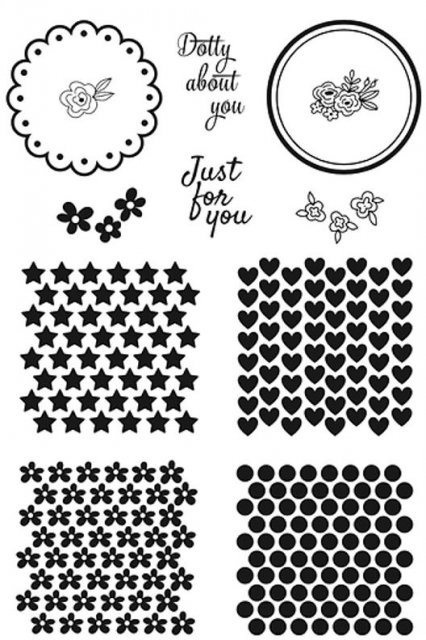 Julie Hickey Julie Hickey Designs Dotty About You A6 Stamp Set DS-PL-1046