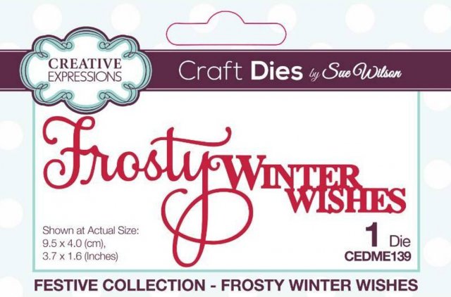 Creative Expressions Creative Expressions Sue Wilson Festive Frosty Winter Wishes Craft Die