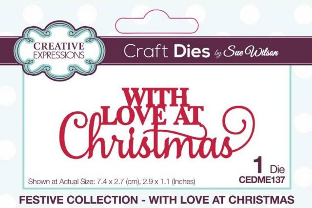 Creative Expressions Creative Expressions Sue Wilson Festive With Love At Christmas Craft Die