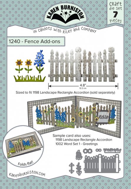 Karen Burniston Karen Burniston Die Set - Fence Add-ons 1240