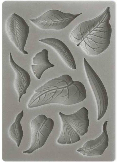 Stamperia Stamperia Silicon Mould A6 Sunflower Art Leaves KACM10