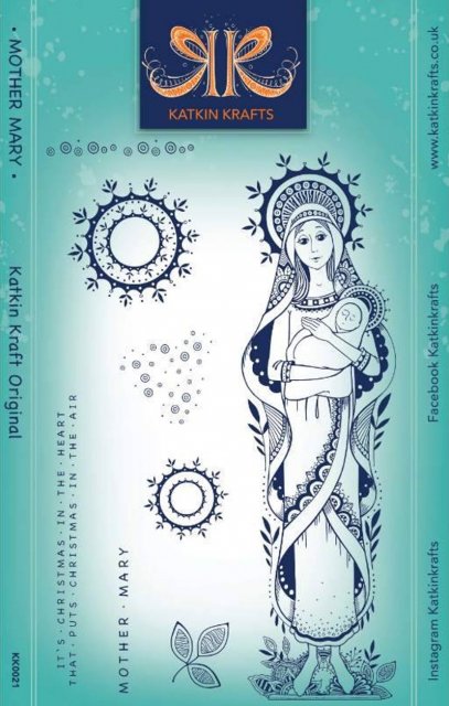 Creative Expressions Katkin Krafts Mother Mary 6 in x 8 in Clear Stamp Set