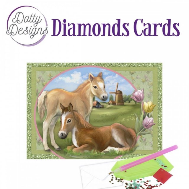 Find It Media Dotty Designs Diamond Cards - Horses DDDC1100