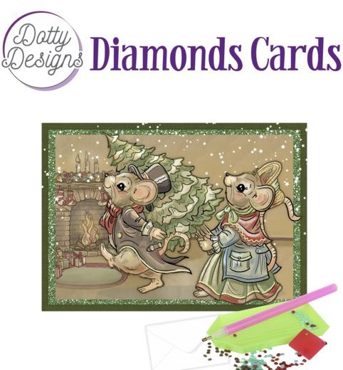 Find It Media Dotty Designs Diamond Cards - Have A Mice Christmas DDDC1114