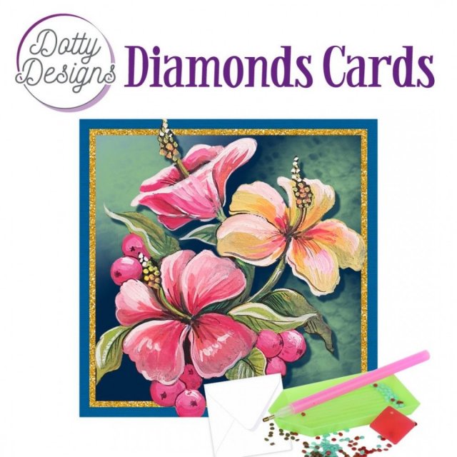 Find It Media Dotty Designs Diamond Cards - Beautiful Flowers DDDC1130