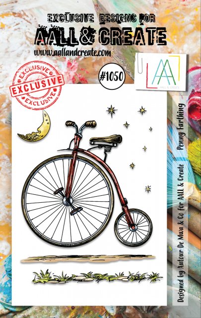 Aall & Create Aall & Create A7 STAMP SET - PENNY FARTHING #1050