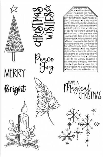 Julie Hickey Julie Hickey Designs - Christmas Elements A6 Stamp Set JH1073