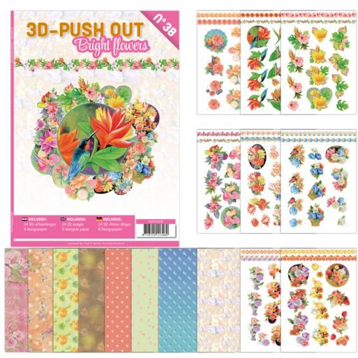 Find It Media 3D Push Out book 38 - Urban Flowers