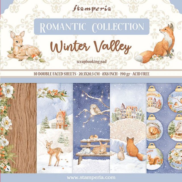 Stamperia Stamperia Winter Valley 8x8 Inch Paper Pack (SBBS88)