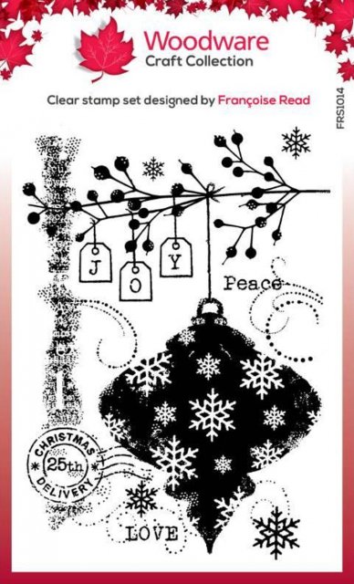 Woodware Woodware Clear Singles Winter Bauble 4 in x 6 in Stamp Set