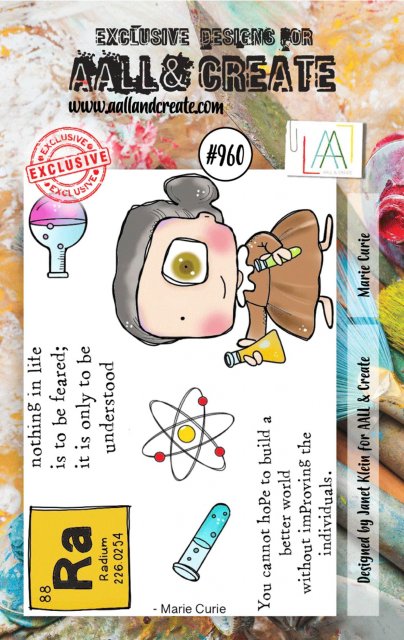 Aall & Create Aall & Create A7 STAMP SET - MARIE CURIE #960
