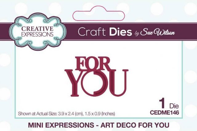 Creative Expressions Creative Expressions Sue Wilson Mini Expressions Art Deco For You Craft Die