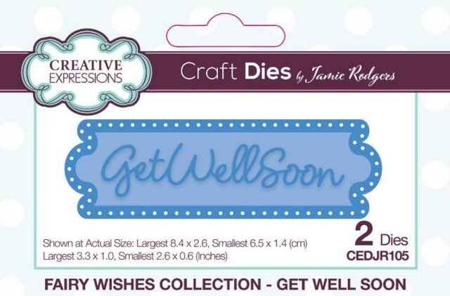 Creative Expressions Creative Expressions Jamie Rodgers Fairy Wishes Get Well Soon Craft Die