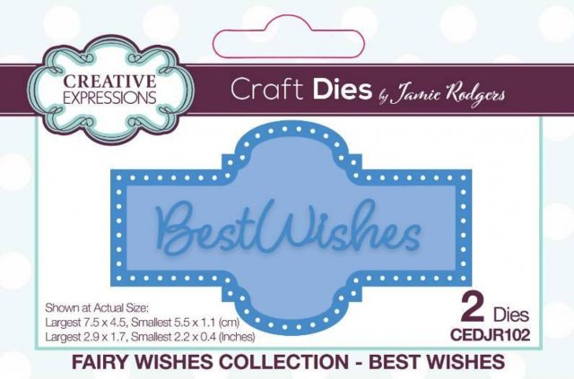 Creative Expressions Creative Expressions Jamie Rodgers Fairy Wishes Best Wishes Craft Die