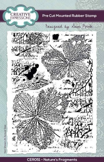 Creative Expressions Creative Expressions Sam Poole Nature Fragments 4 in x 6 in Pre Cut Rubber Stamp