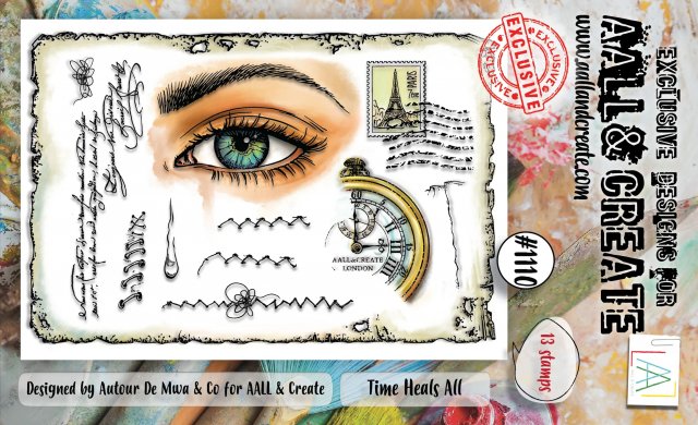Aall & Create Aall & Create A6 Clear Stamp Set - TIME HEALS ALL #1110