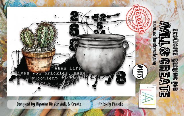 Aall & Create Aall & Create A7 STAMP SET - PRICKLY PLANTS #1075