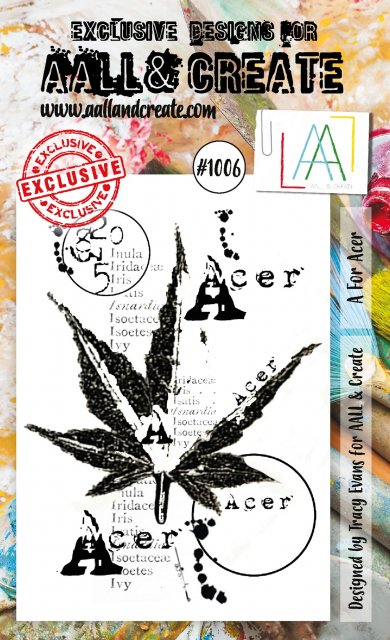 Aall & Create Aall & Create A7 STAMP SET - A FOR ACER #1006