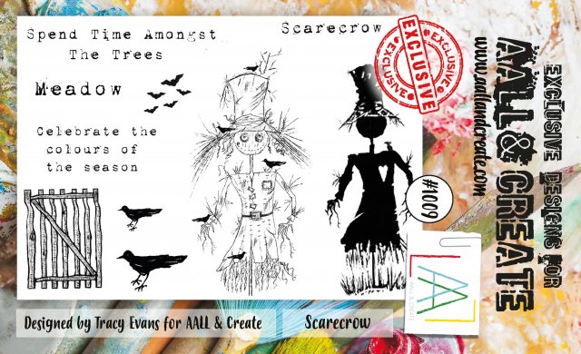 Aall & Create Aall & Create  A6 STAMP SET - SCARECROW #1009