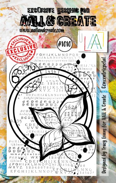 Aall & Create Aall & Create A7 STAMP SET - CONCENTRICPETAL #1010