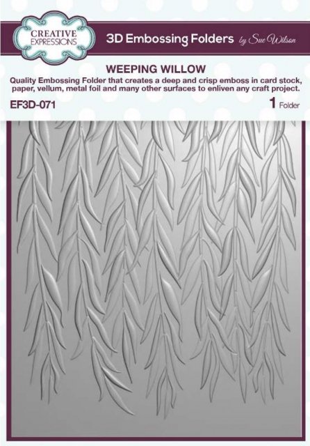 Creative Expressions Creative Expressions Weeping Willow 5 in x 7 in 3D Embossing Folder