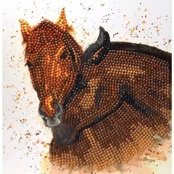 Creative Expressions Sparkle Art Bree Merryn Chilli & Pepper Horses Diamond Art Card Kit BMSA01