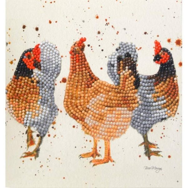 Creative Expressions Sparkle Art Bree Merryn The Hen Party Diamond Art Card Kit BMSA05