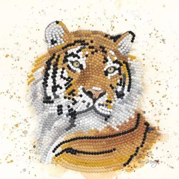 Creative Expressions Sparkle Art Bree Merryn Taj Tiger Diamond Art Card Kit BMSA06