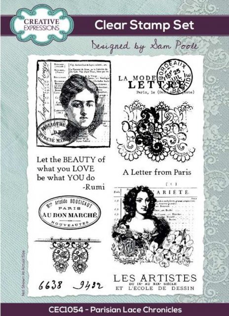 Creative Expressions Creative Expressions Sam Poole Parisian Lace Chronicles 6 x 8