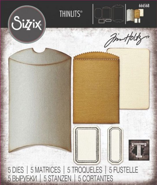 Sizzix Sizzix Thinlits Die Set 5PK - Vault Pillow Box + Bag