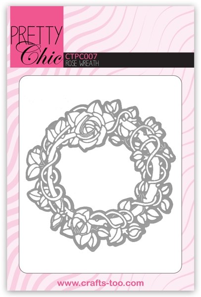 Crafts Too Pretty Chic Rose Wreath Die CTPC007