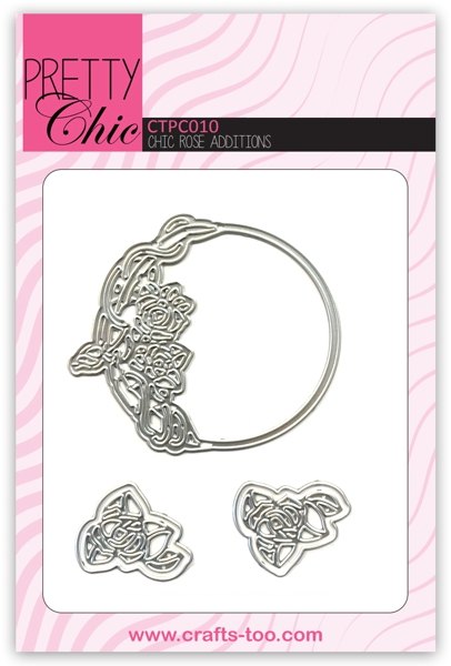 Crafts Too Pretty Chic Rose Additions Die CTPC010