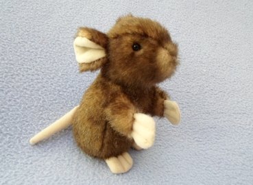 Living Nature Living Nature 14cm Small Sitting Brown Mouse Soft Toy