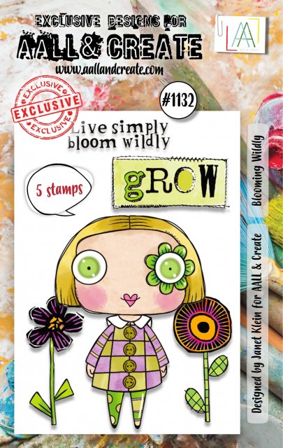Aall & Create Aall & Create A7 STAMP SET - BLOOMING WILDLY #1132