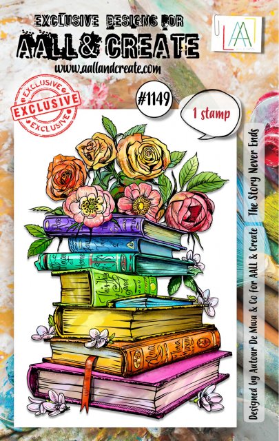 Aall & Create Aall & Create A7 STAMP SET - THE STORY NEVER ENDS #1149