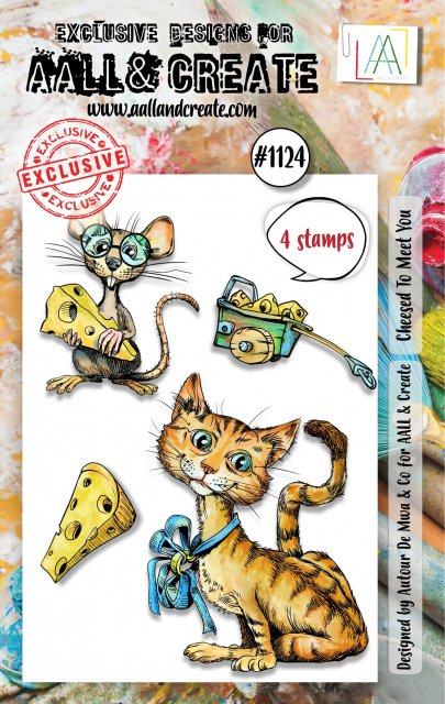 Aall & Create Aall & Create A7 STAMP SET - CHEESED TO MEET YOU #1124