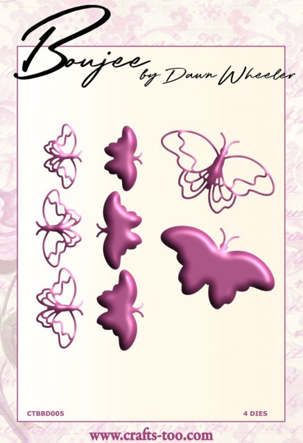Crafts Too Boujee By Dawn Wheeler - Boujee Butterflies CTBBD005