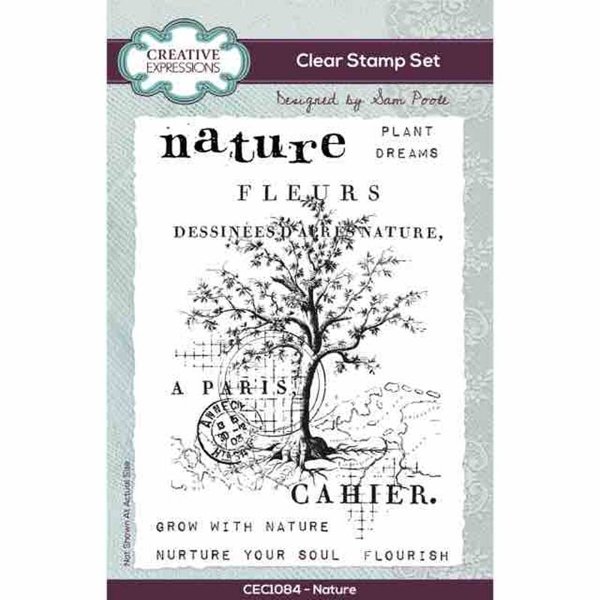 Creative Expressions Creative Expressions Sam Poole Nature 4 in x 6 in Clear Stamp Set