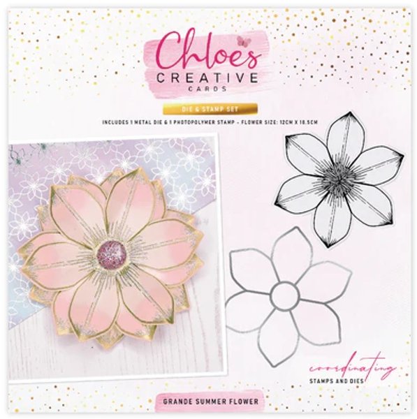 Stamps by Chloe Chloe's Creative Cards Grande Summer Flower Die & Stamp