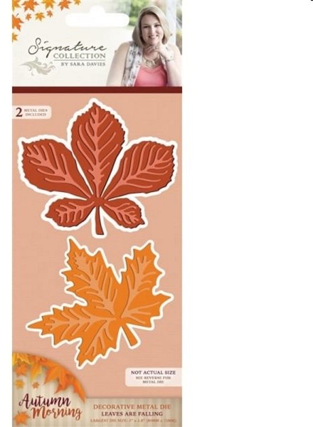 Crafter's Companion Sara Signature Autumn Morning Metal Die - Leaves are Falling