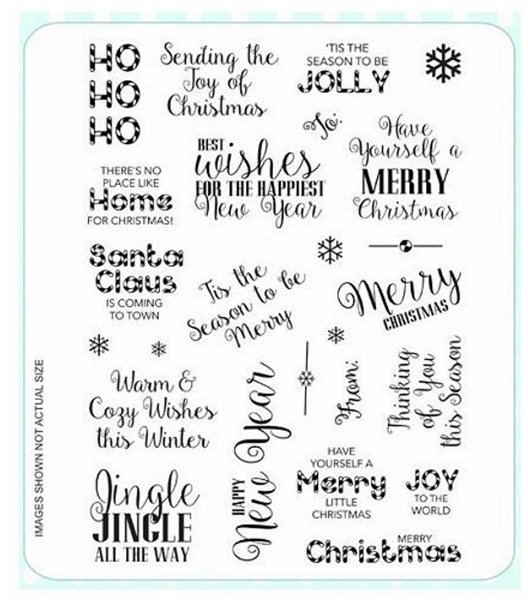 Creative Expressions Creative Expressions Clear Stamp Set - Santa's Sentiments