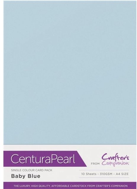 Crafter's Companion Centura Pearl A4 Baby Blue (10 sheets) 320gsm Cardstock