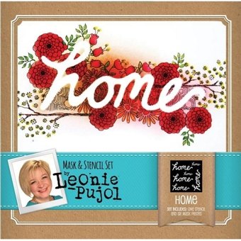 Crafter's Companion Leonie Pujol Mask and Stencils Set - Home