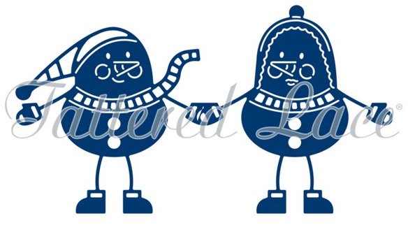 Tattered Lace Tattered Lace - Snowman Couple Die