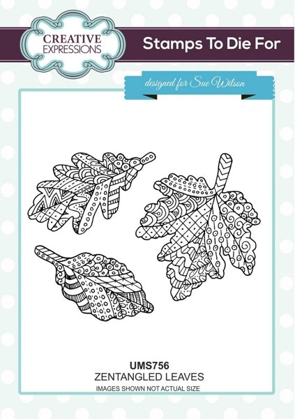 Creative Expressions Sue Wilson Stamps to Die For Zentangled Leaves